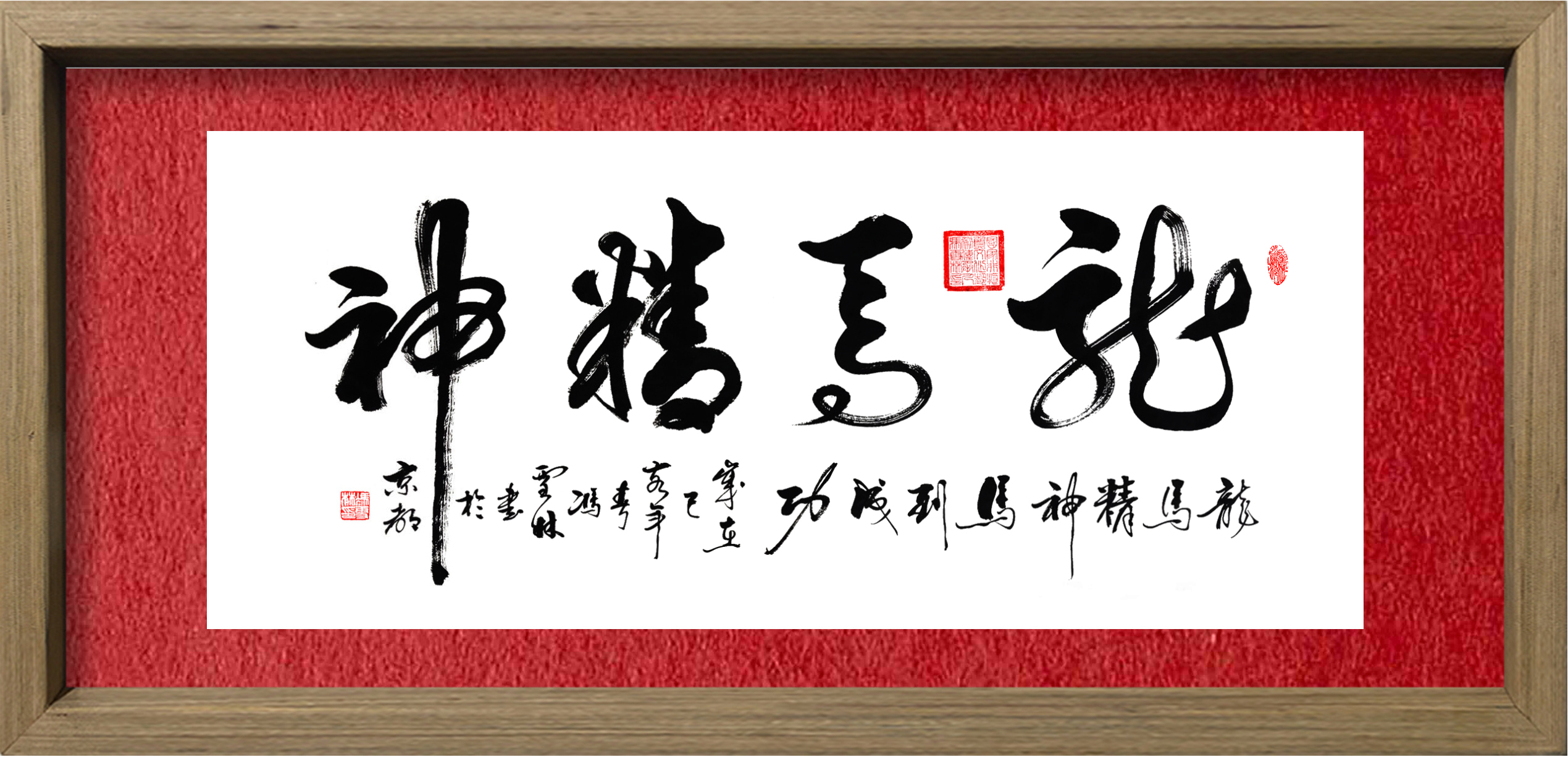 龍馬精神書法作品
